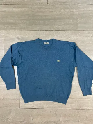 Jersey Lacoste Cuello Redondo Azul