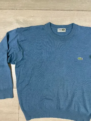 Jersey Lacoste Cuello Redondo Azul
