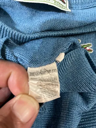 Jersey Lacoste Cuello Redondo Azul
