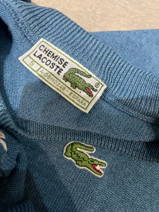Jersey Lacoste Cuello Redondo Azul