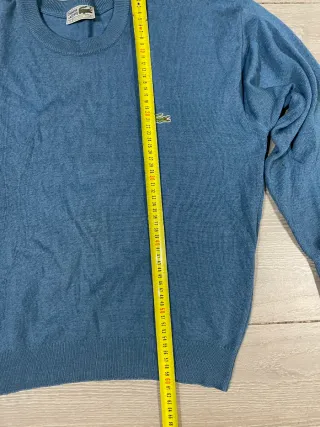Jersey Lacoste Cuello Redondo Azul