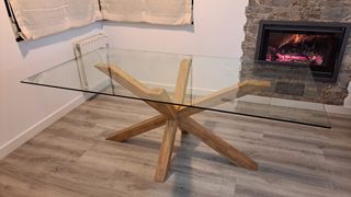 Tavolo da Pranzo in Cristallo 200x100cm