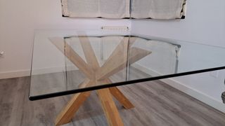 Tavolo da Pranzo in Cristallo 200x100cm