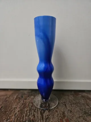 Jarra Vidro Azul Marinha Grande