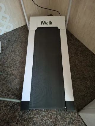 Cinta de correr plegable blanca