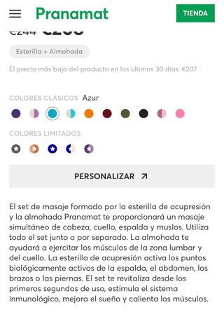 Set Acupresión Pranamat Eco