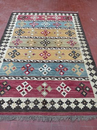 Tappeto Kilim Persiano Annodato a Mano