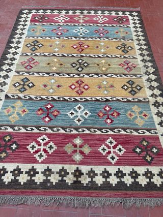 Tappeto Kilim Persiano Annodato a Mano