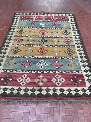 Tappeto Kilim Persiano Annodato a Mano