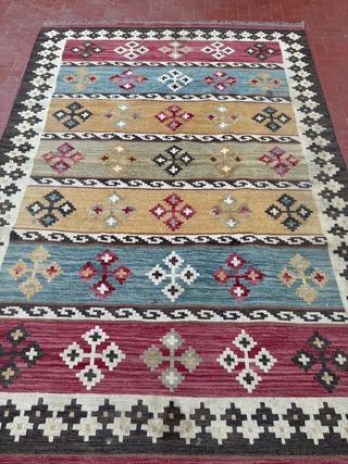 Tappeto Kilim Persiano Annodato a Mano
