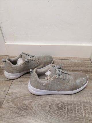 Zapatillas Brillantes Plata