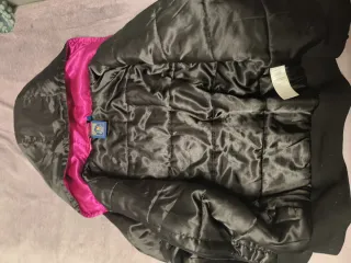 Abrigo Yankees Mujer Negro y Rosa