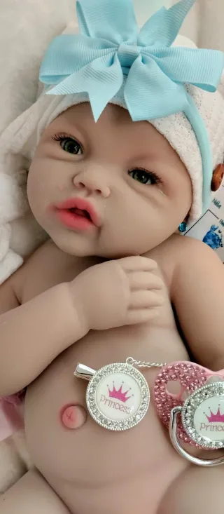 Bebé Reborn Silicona Completa 44cm