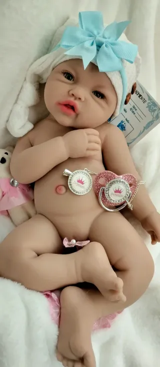 Bebé Reborn Silicona Completa 44cm