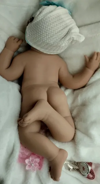 Bebé Reborn Silicona Completa 44cm