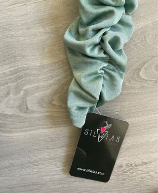 Vestido fiesta verde agua fruncido Nuevo