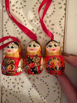 Matrioske russe originali - Set 3 pezzi