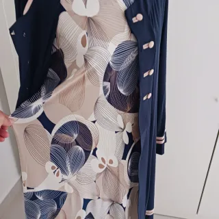 Vestido largo estampado floral