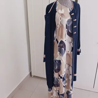 Vestido largo estampado floral