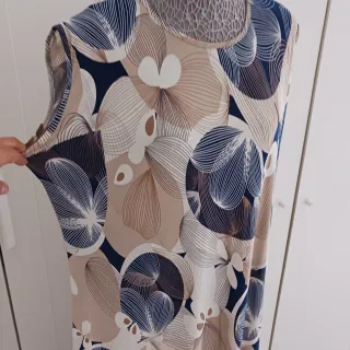 Vestido largo estampado floral