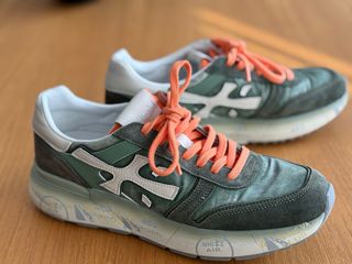 Zapatillas Premiata nuevas verdes y blancas