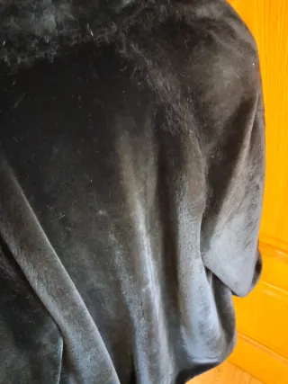 Chaquetón Pelo Suave Negro Talla 44