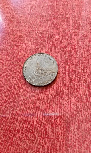 Medaglietta ricordo Lourdes Notre Dame