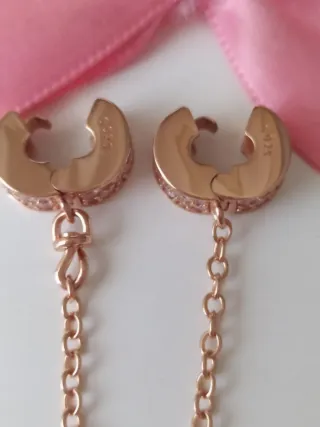 Cadena Seguridad Plata S925 Corazón Circonitas