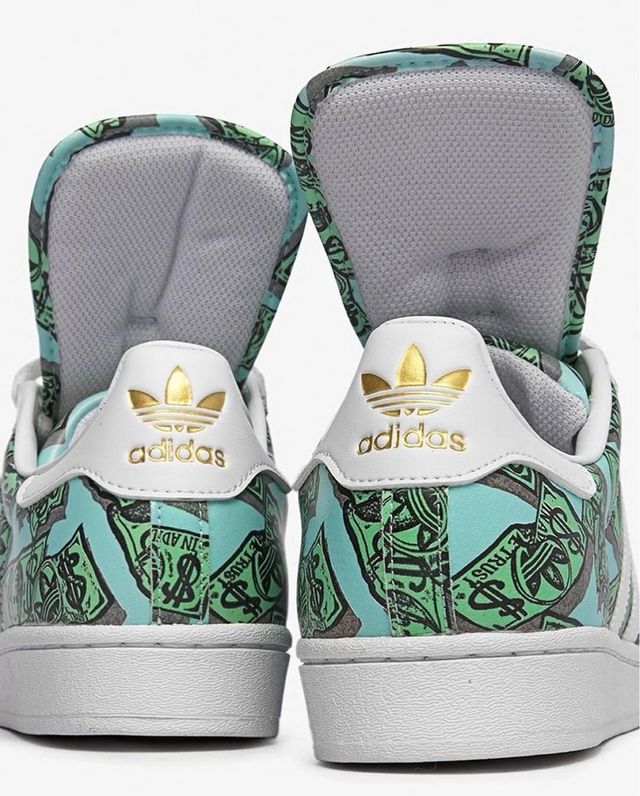 Adidas Jeremy Scott Superstar Estampado Dinero