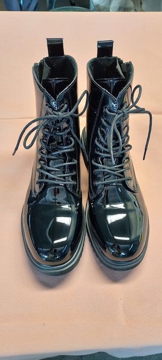 Stivaletto corto donna nero lucido tg 41