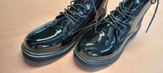 Stivaletto corto donna nero lucido tg 41