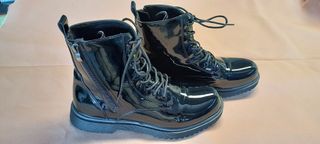 Stivaletto corto donna nero lucido tg 41