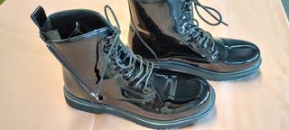 Stivaletto corto donna nero lucido tg 41