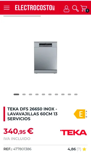 Lavavajillas Teka 60 cm NUEVO EN SU CAJA