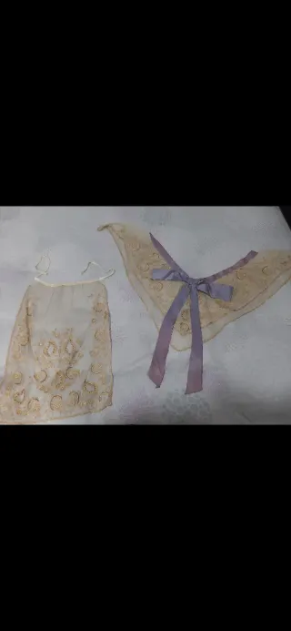 Traje Fallera Azul y Multicolor