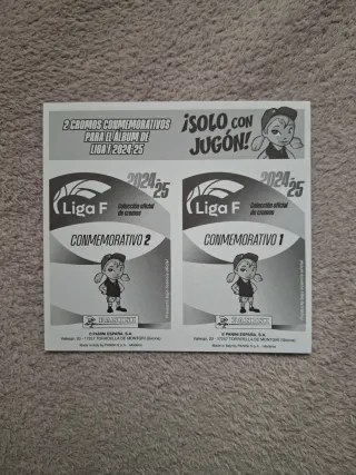 Cromos conmemorativos Liga F 2024/25 Panini