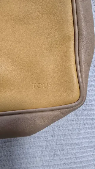Bolsa Tous Vintage Piel Beige y Amarilla