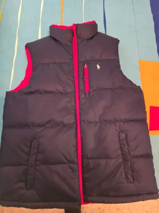 Chaleco Polo Ralph Lauren Rojo/azul reversible.