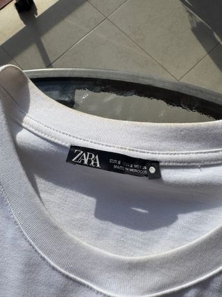 Camiseta Zara Mujer Blanca