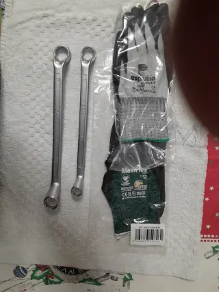 Chiavi poligonali SAM 17/19 + 13/17 + 2 paia guan