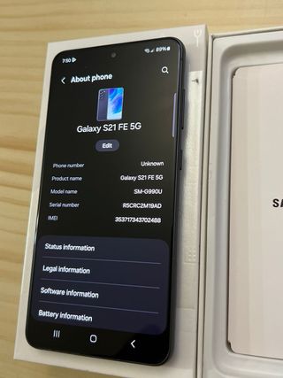 Samsung Galaxy S21FE 5G Nero