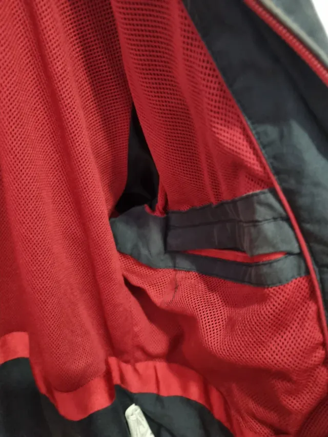 Cazadora Harrington Gris y Roja