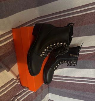Botines Zara Mujer Negros