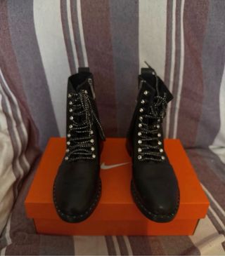 Botines Zara Mujer Negros