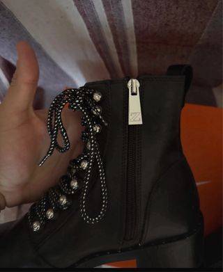 Botines Zara Mujer Negros