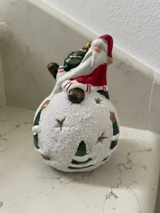 Decorazione Natalizia Babbo Natale con Albero