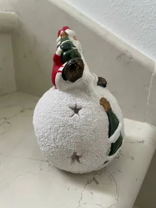 Decorazione Natalizia Babbo Natale con Albero