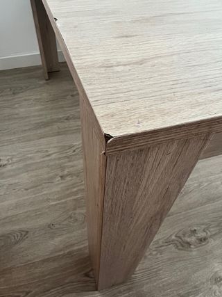 Mesa comedor extensible madera. 140/190