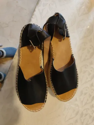 Sandalias negras mujer plataforma