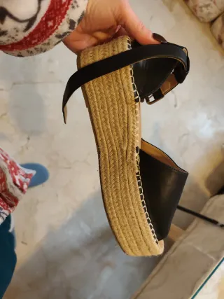 Sandalias negras mujer plataforma